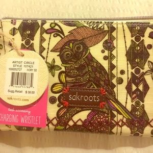 NWT Sakroots wristlet with charger
