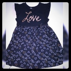 Black and gold dress