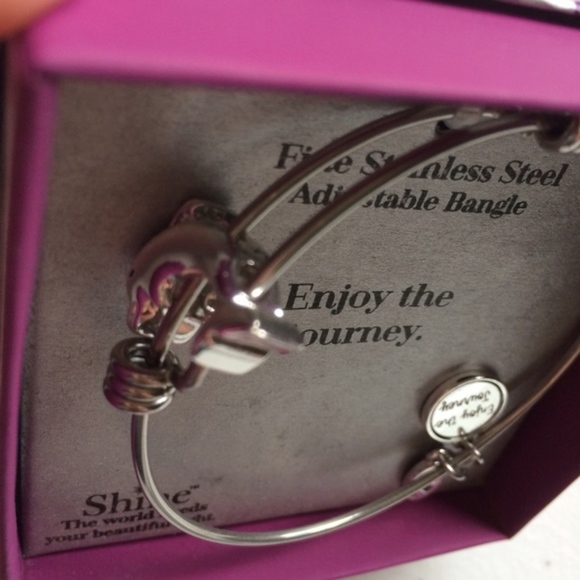 NEW Stainless Steel Enjoy the Journey Bangle - Picture 5 of 6