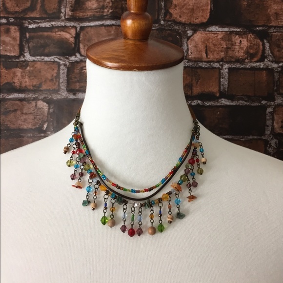 Boutique Jewelry - 💋New! Multistrand Beaded Necklace💋