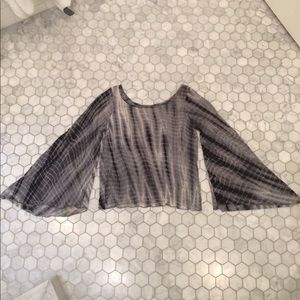 Bell Sleeve tie-dye top (free people)