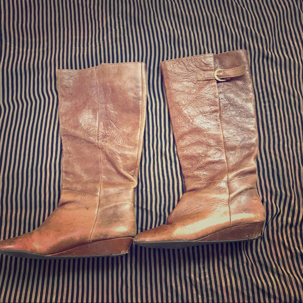 Knee high boots around 16inches in length
