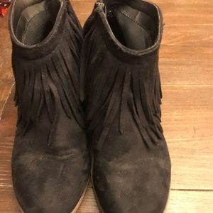 Fringe booties