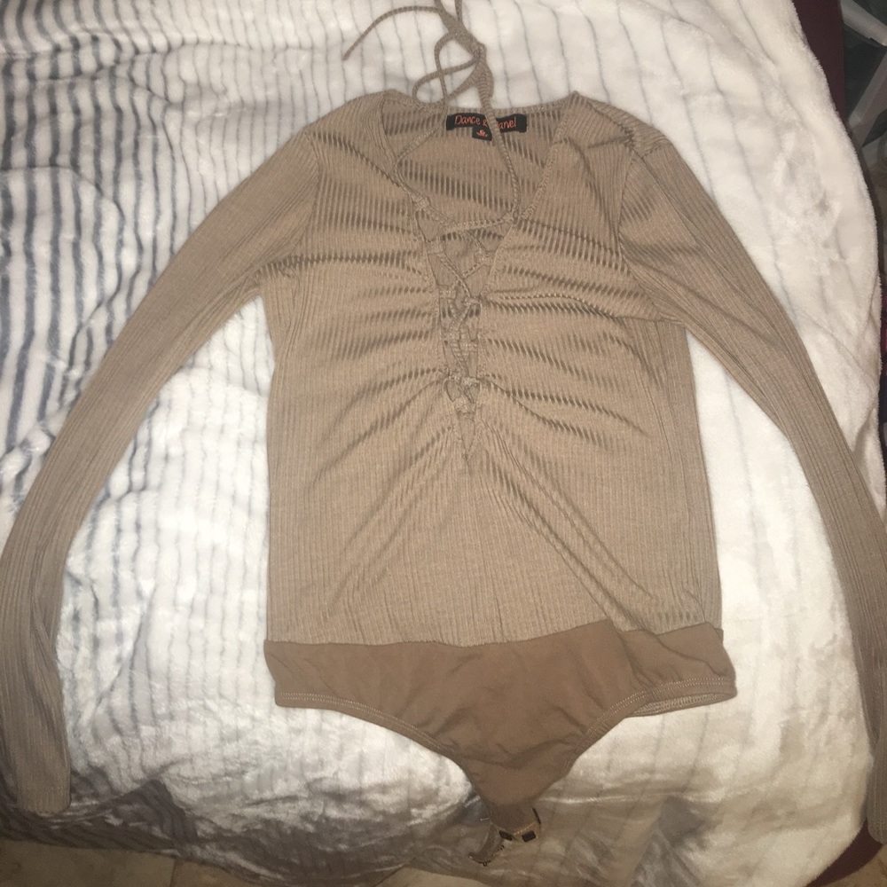 Tie up body suit