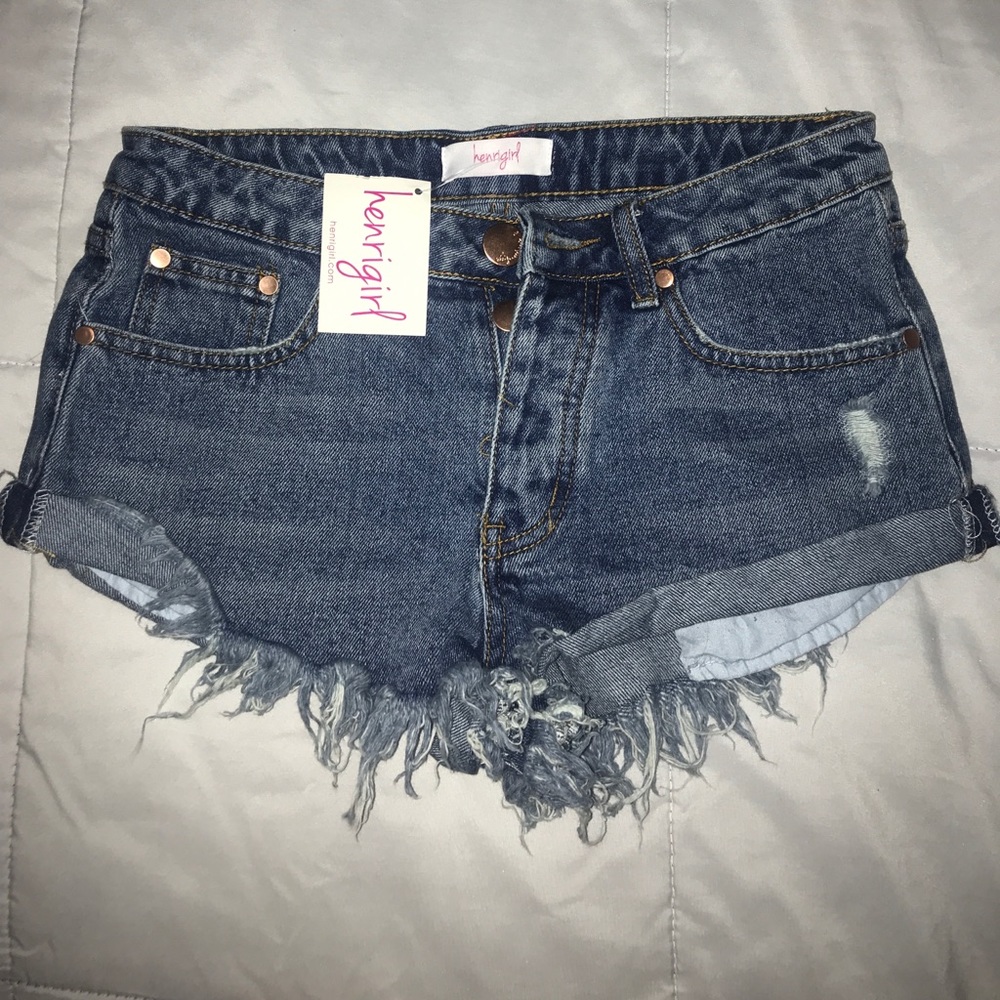 Henri girl jean shorts
