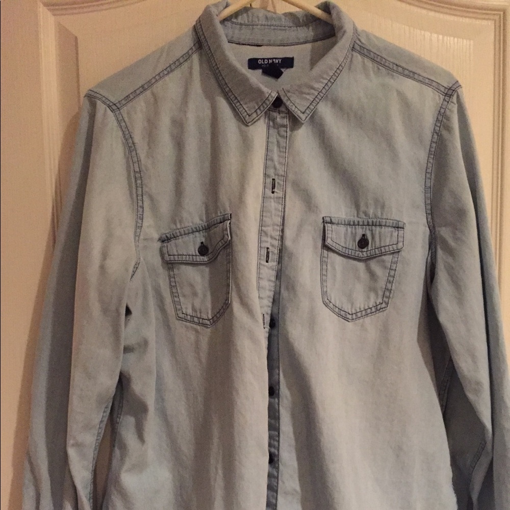 Chambray top by Old Navy