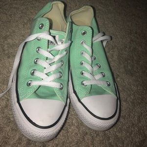 Mint green converse all stars
