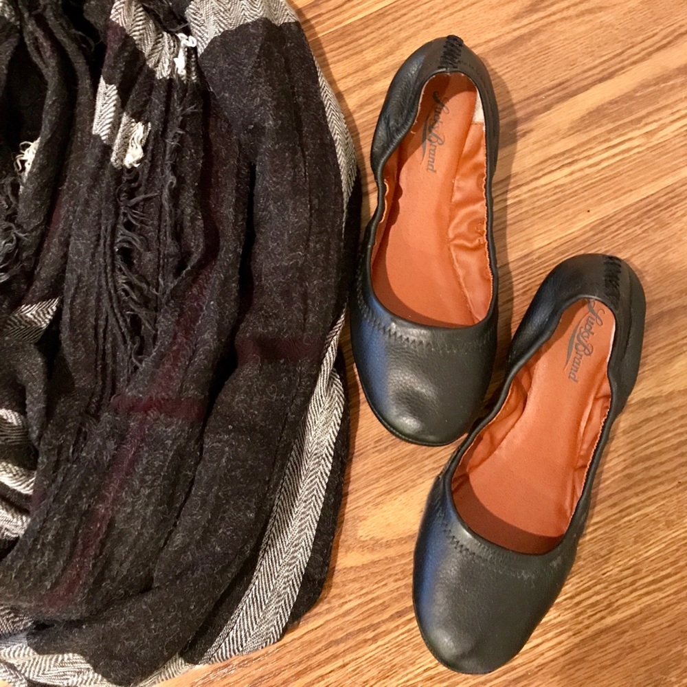 Lucky Brand Black Flats