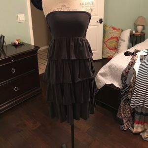 J Crew ruffle T-shirt dress