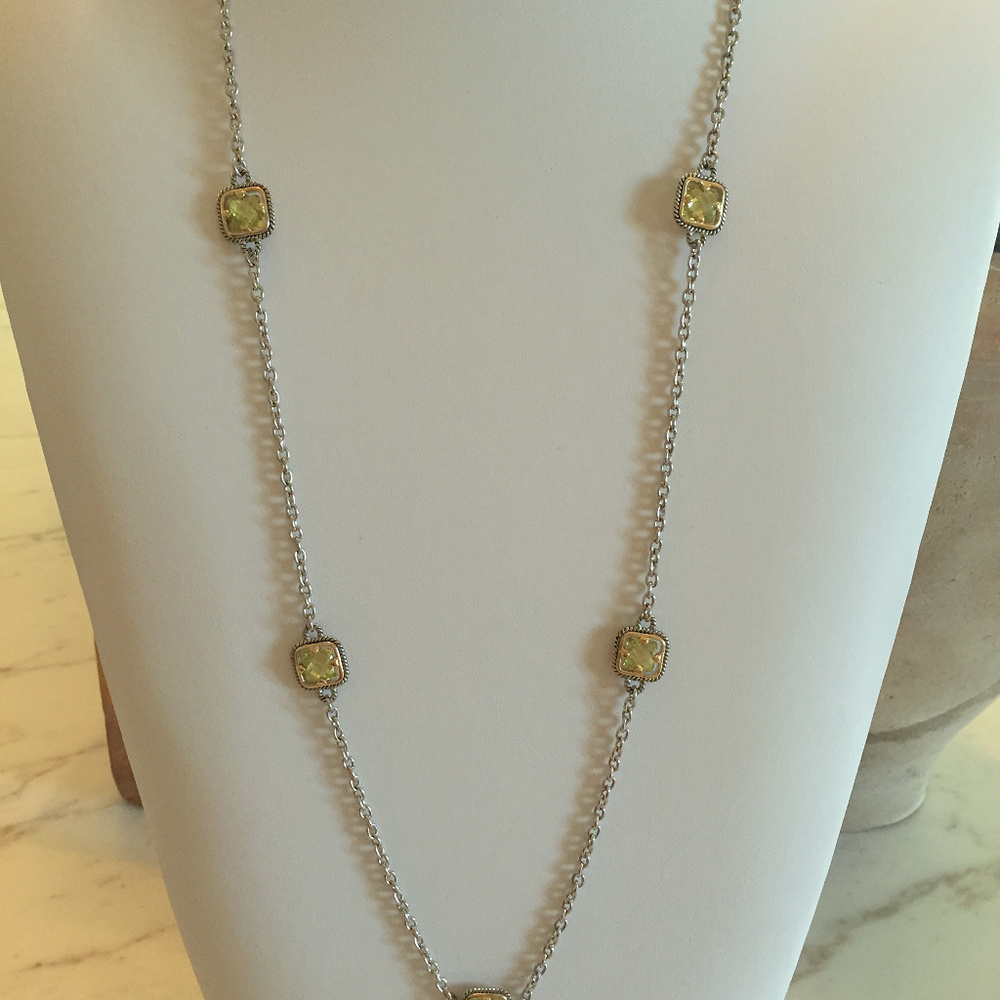 Gorgeous 36" Peridot Green Necklace