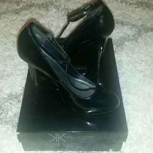 Black Patent High Heeled Pumps