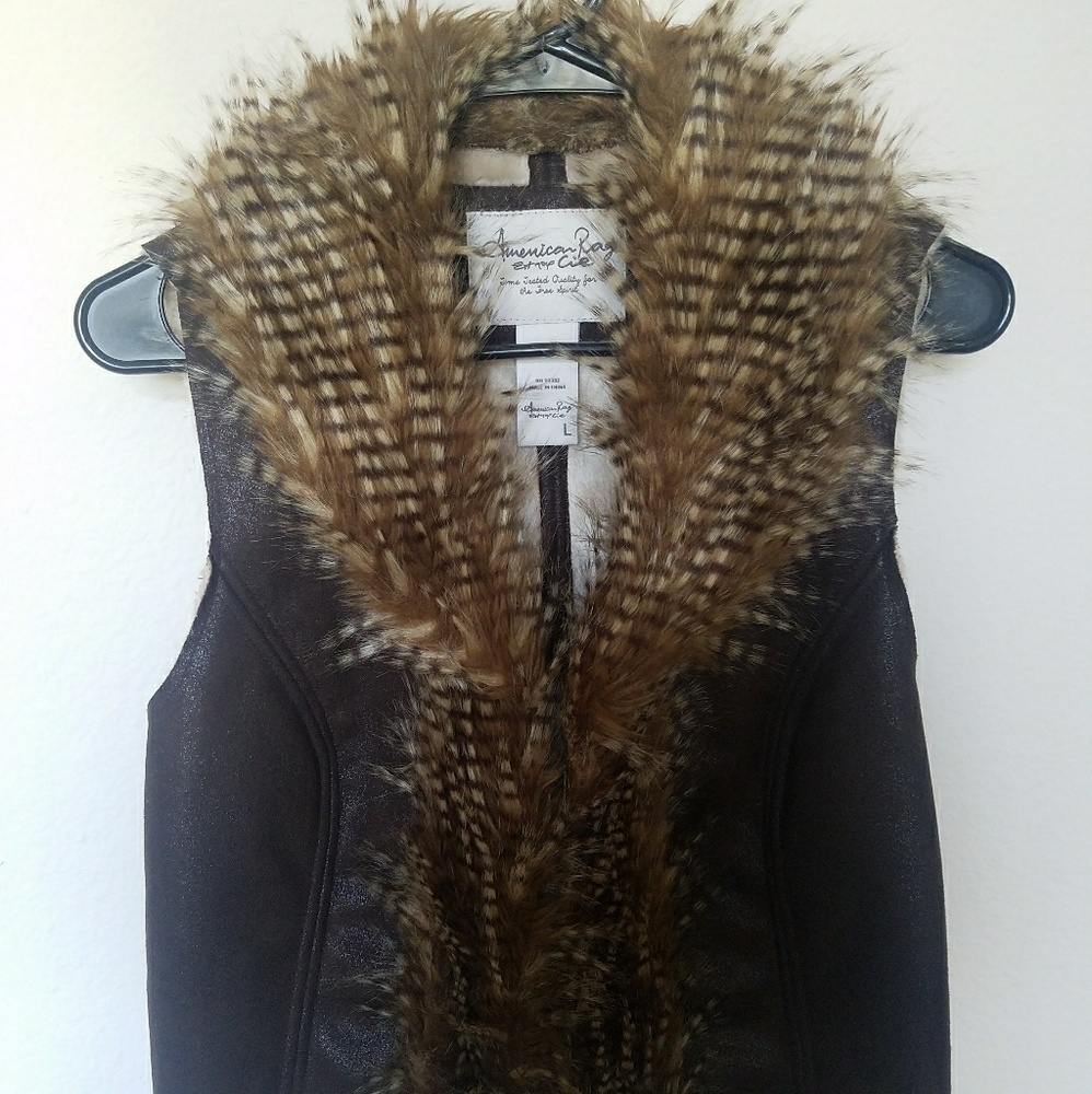 Faux Suede vest