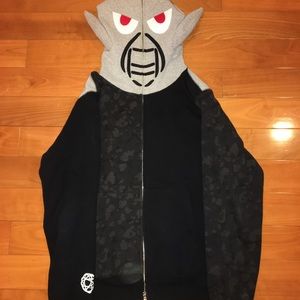 Bape Unkle Mo'Wax pointman full zip hoodie