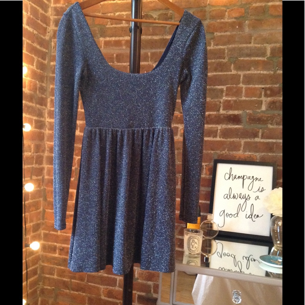 Free People Glitter Skater Dress
