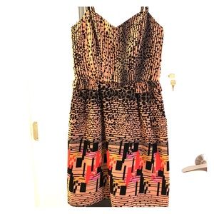 Multi-colored dress.