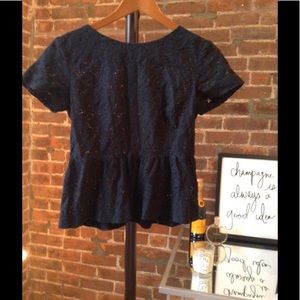 French Connection Lace Peplum