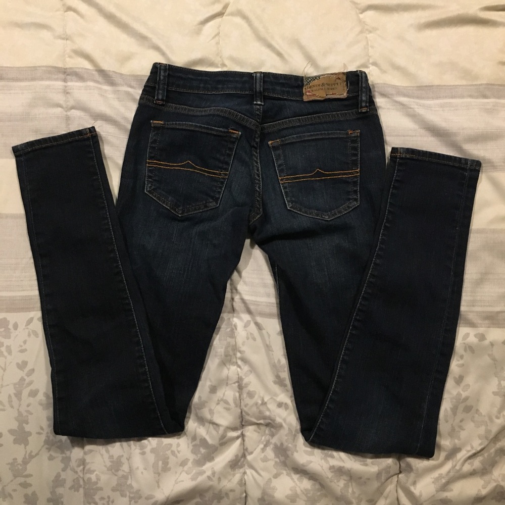 R.L Denim and supply skinny jeans.