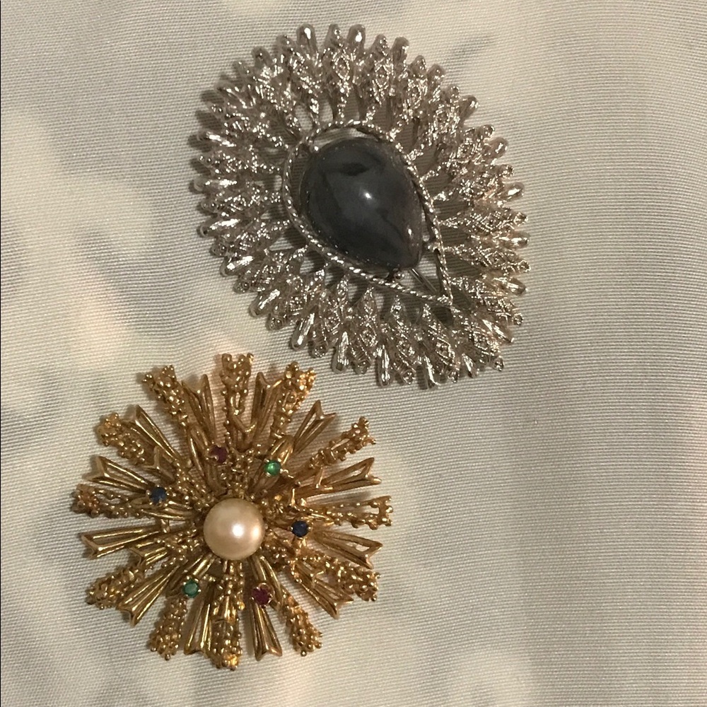 Vintage Gemstone Brooches