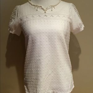CUTE and classy white top