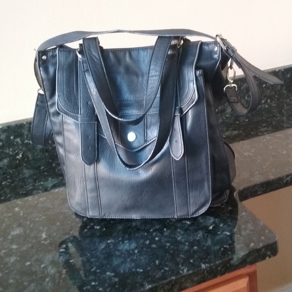 Steve Madden Large Leather Shoulder Satchel