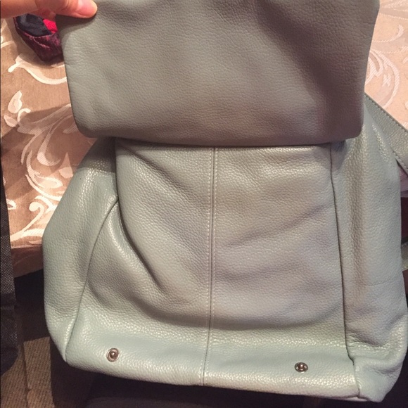 Blue backpack coverable into hand bag style - Picture 6 of 8