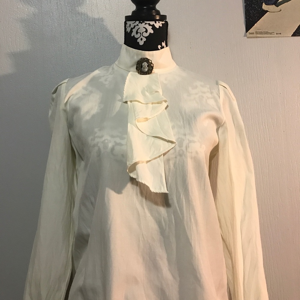 Vintage Cameo Victorian Blouse