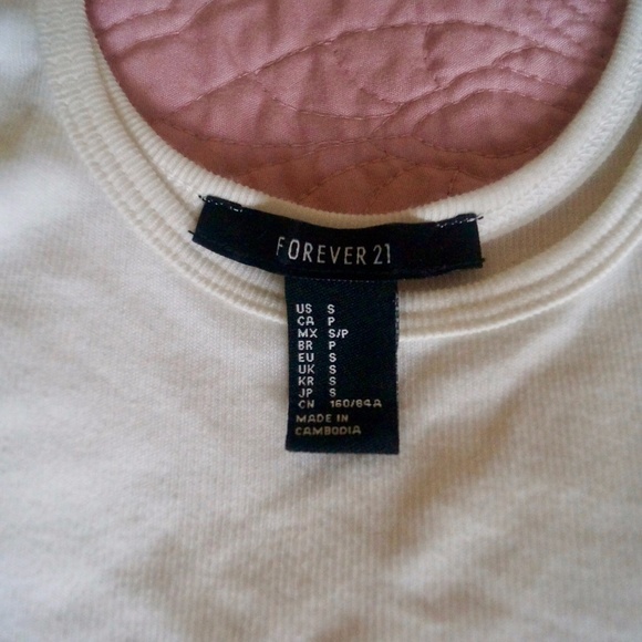 Forever 21 White Cropped Tank - Picture 2 of 2