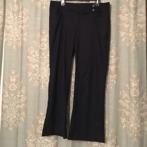 Navy flare leg dress pants