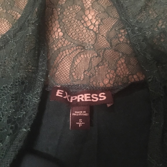 SOLD - Express green lace tank - Picture 3 of 3