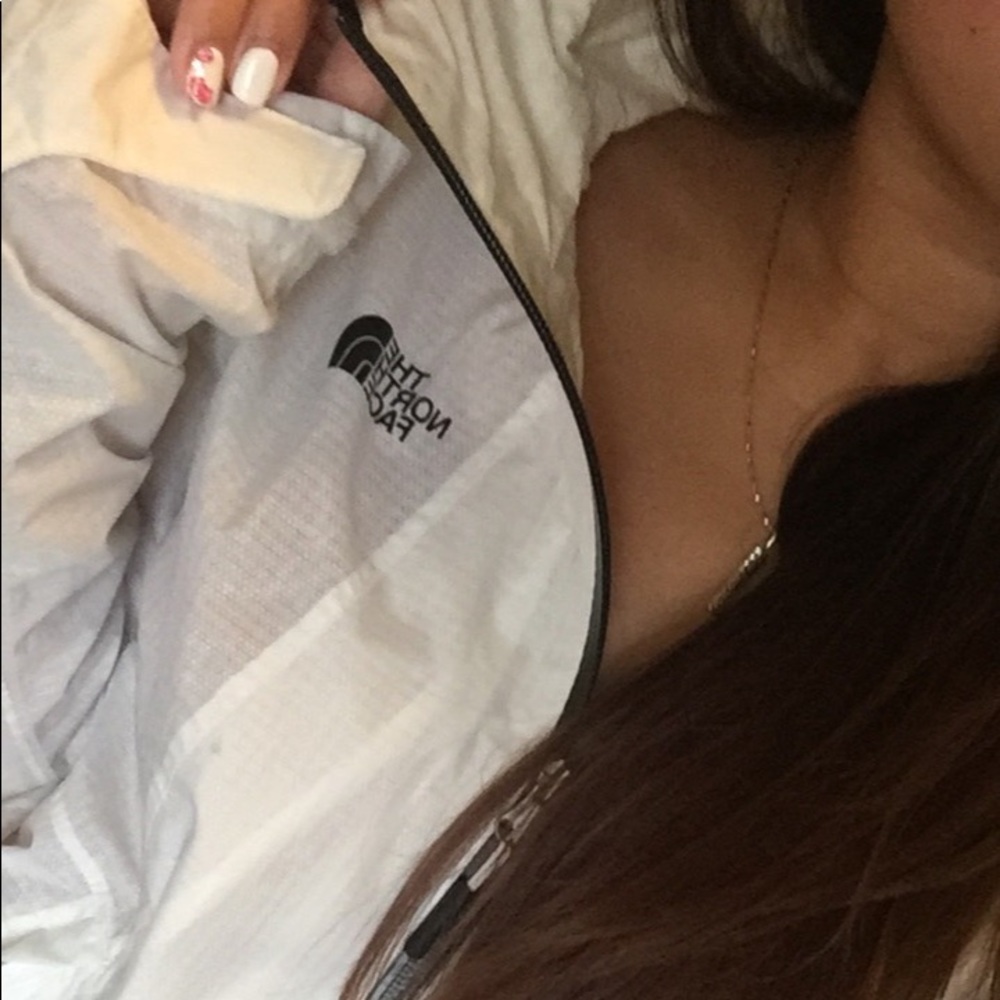 White Northface Windbreaker