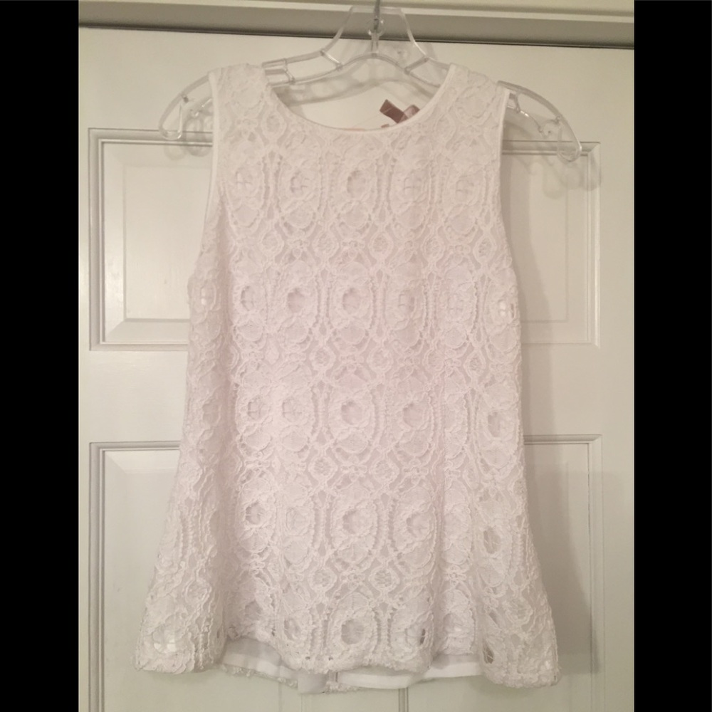 White lace top NWT