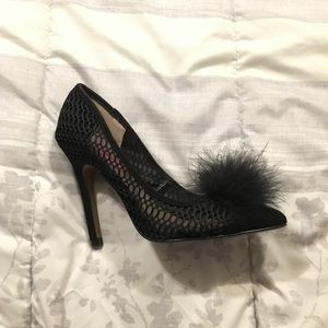 Betsy Johnson feather heels.