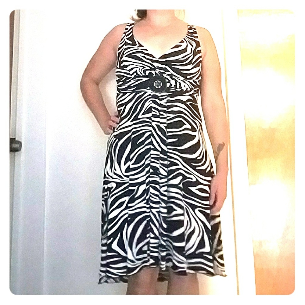 Zebra Print Dress