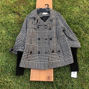 Calvin Klein Pea Coat Jacket with Sweater arms