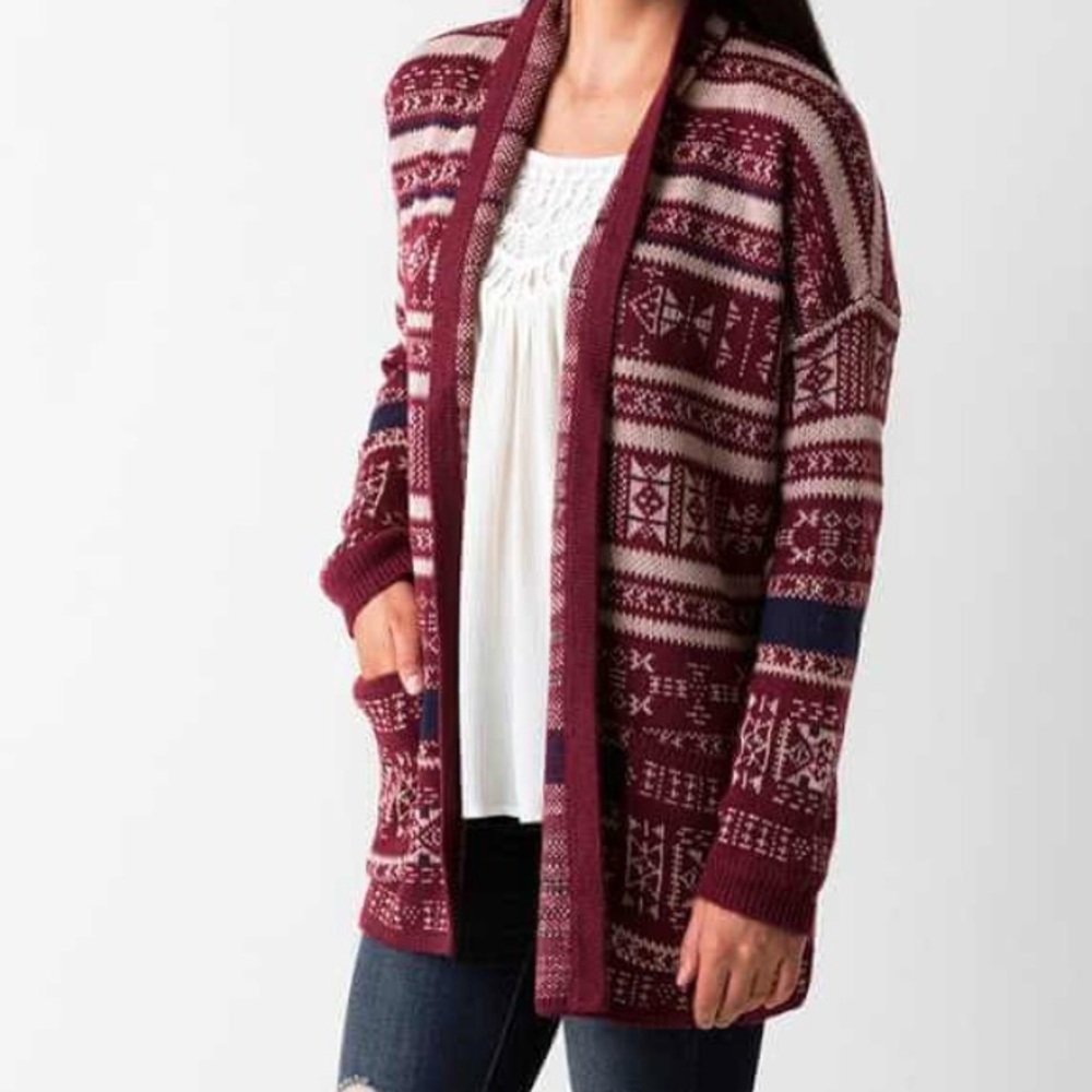 SOLD Billabong Aztec Cardigan Sweater