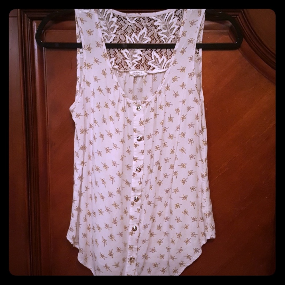 Button up tank top