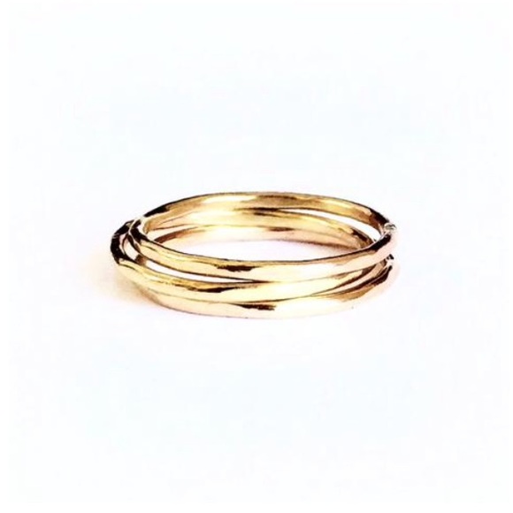 14k gold fill stacking ring set of 3 rings - choose your size! - Picture 4 of 11