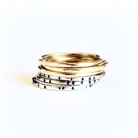 14k gold fill stacking ring set of 3 rings - choose your size! - Picture 5 of 11