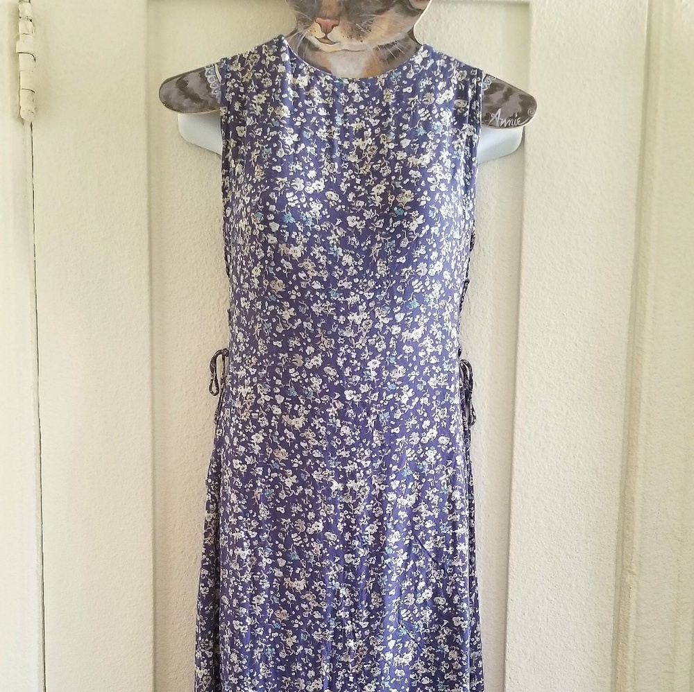 90s Vintage Floral Maxi Dress