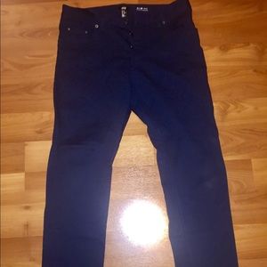 H&M dark blue slim Button up pants
