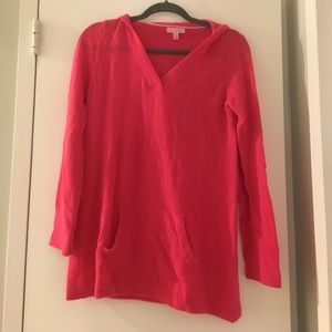 Lilly Pulitzer Pink Cashmere sweater with hood