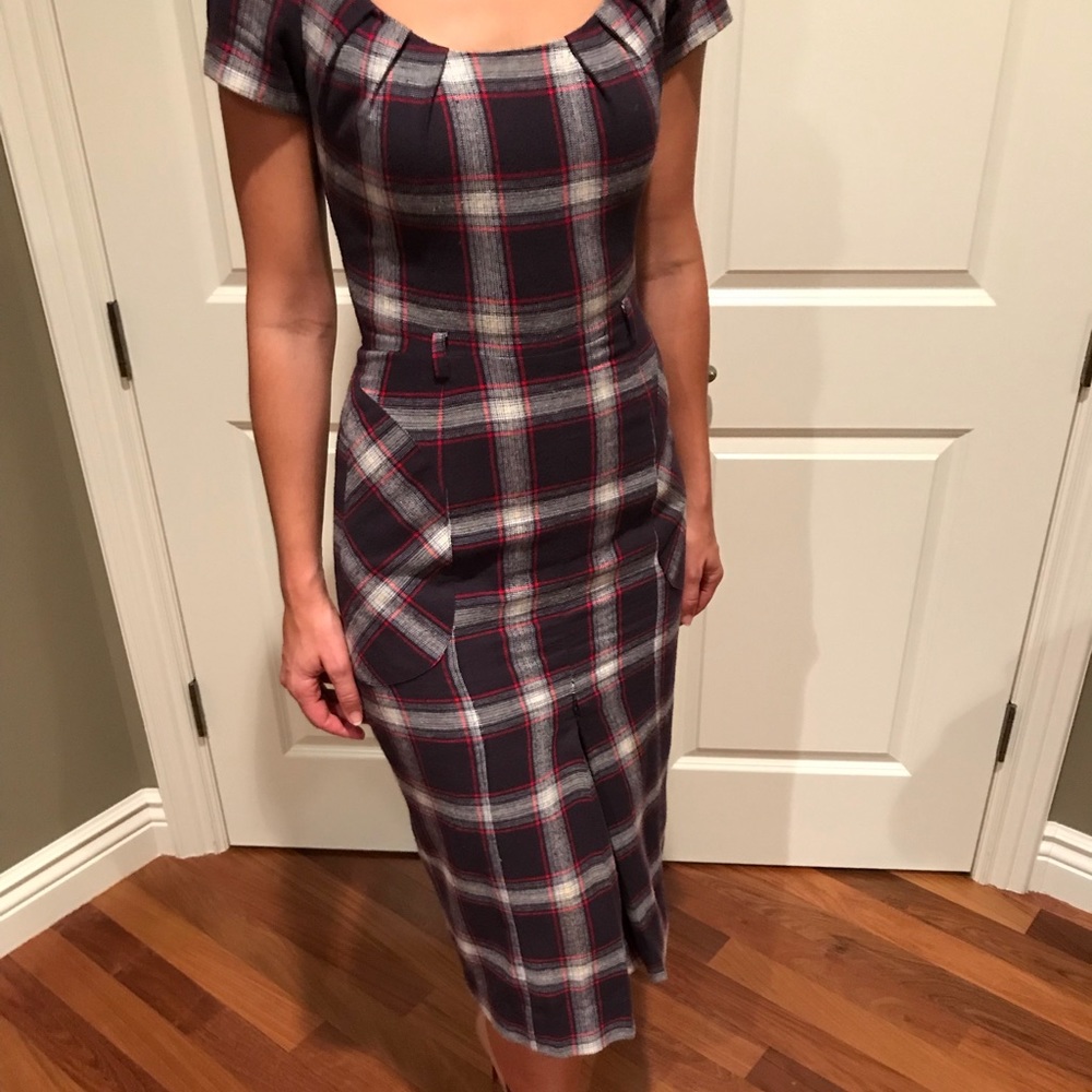 L.A.M.B. Plaid Dress