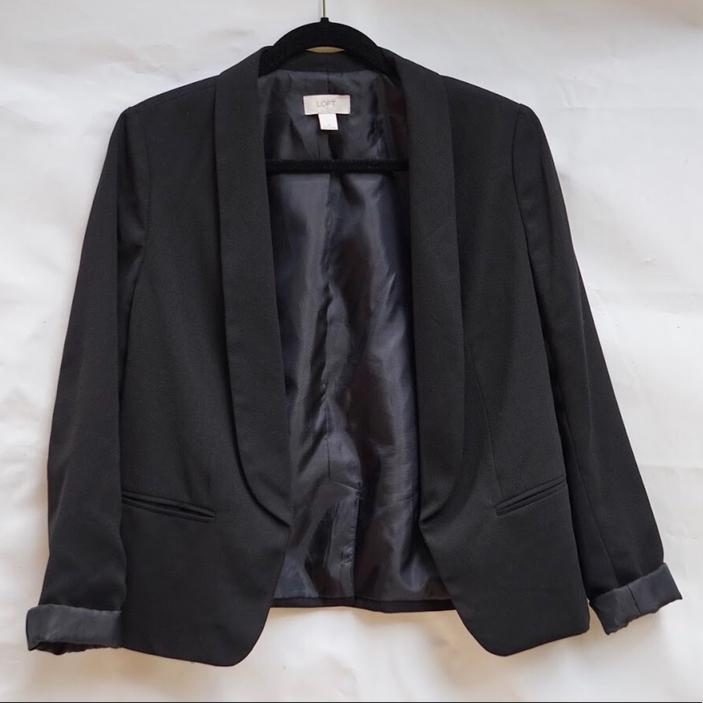 LOFT Ann Taylor Black classic blazer