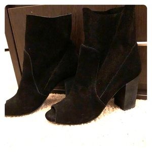 Chinese laundry peep toe booties!