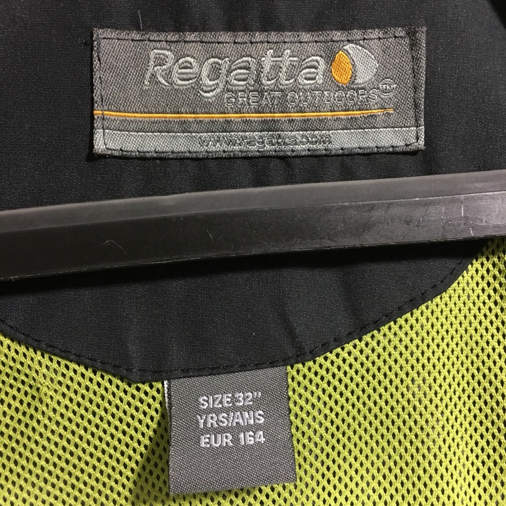 Mens Regatta Jacket Size 32 Gray Hooded Waterproof View 4