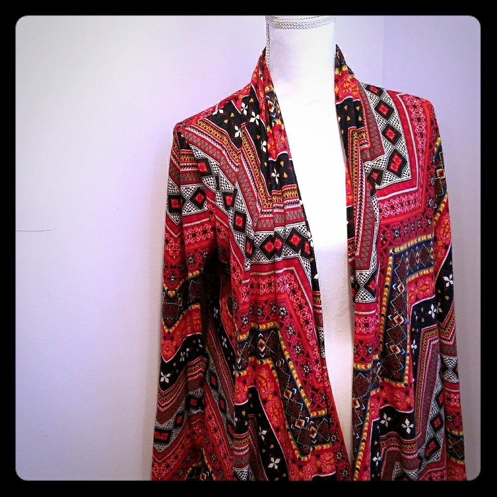 Open front cardigan, size XL