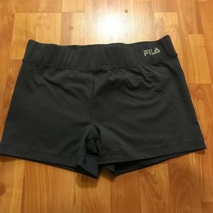 Gray spandex shorts
