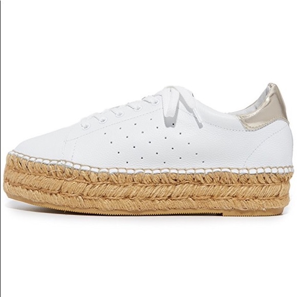 NWOB STEVE MADDEN LEATHER PACE ESPADRILLE PLATFORM - Picture 3 of 6