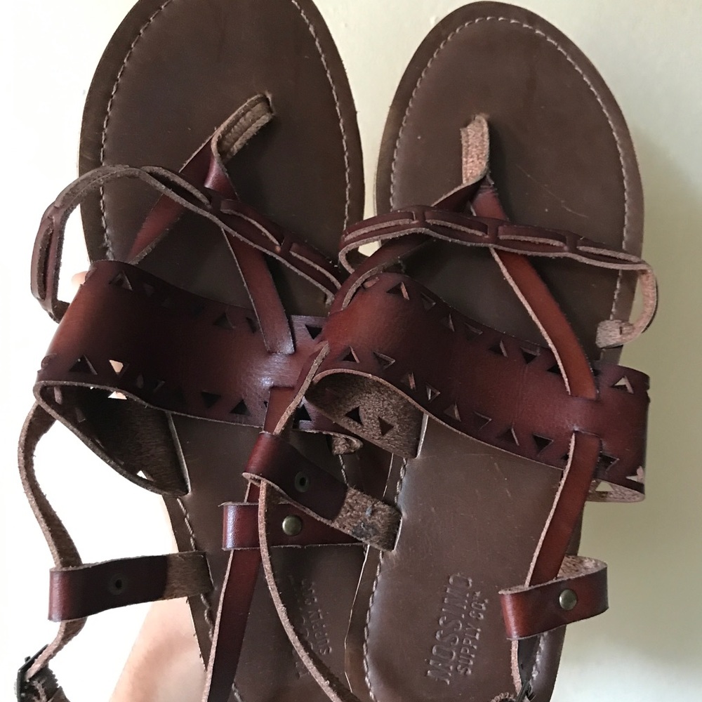 Brown sandals in a 7.5 from Target