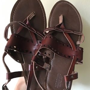 Brown sandals in a 7.5 from Target